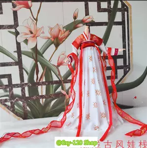 1/6 Female Red Ancient Style Long Dress Han Clothes Set Fit 12''PH TBL Doll - Picture 1 of 3