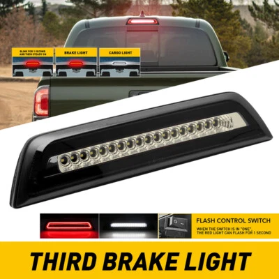 For 1995-2023 Toyota Tacoma T100 Smoked LED Third 3rd Brake Tail Light Stop Lamp - Image 1 of 4