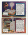 DEUX (2) 1909 CARTES PUBLICITAIRES WINSTON SALEM NC DE WACHOVIA BANK - COFFRE-FORT BANCAIRE