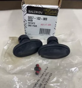 Baldwin Estate 5057 Knob Pair in 102 Oil Rubbed Bronze 5057-102-MR New - Picture 1 of 20
