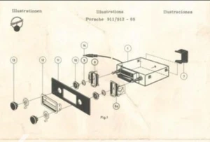 60’ s  Porsche 911/912 Blaupunkt Frankfurt Radio Brackets - Picture 1 of 5