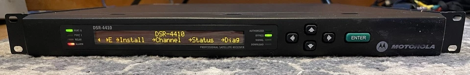 Motorola DSR-4410 DLC Receptor Satelital Profesional 19" Montaje en Rack Funcionamiento Tirador Foto 1 de 4