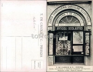 PERUGIA CITTA'-NEGOZIO-CARTOLERIA DE CAROLIS-C40-65 - Foto 1 di 1