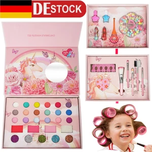 Kinderschminke Set Mädchen Schminkkoffer Mädchen, Einhorn Geschenke Waschbar - Bild 1 von 20