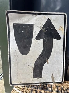 American City Of Ceres California Chicane Ahead Road Sign - Picture 1 of 22