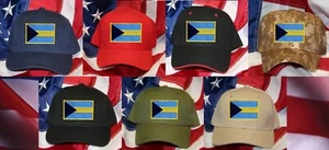 SOMBRERO DE PAÍS DE LAS BAHAMAS PARCHE GORRA BANDERA RECUERDO VIAJE REGALO COMERCIO PIN UP BAHAMEÑO  - Imagen 1 de 19
