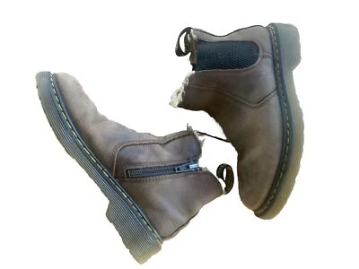 DOC MARTINS  Kids Side Zip Leather Boot/lined/very Good Condition/US 1 - Image 1 of 4