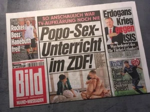 Bildzeitung BILD 28.07.2015 * Geschenk Geburtstag * Popo Sex ZDF * Hanebuth - Picture 1 of 1