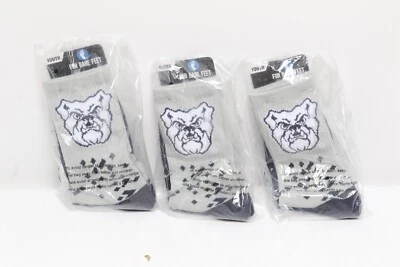Paquete de 3 calcetines Butler Bulldogs juveniles 13 1-3 para pies desnudos colores de equipo nuevos con etiquetas Foto 1 de 3
