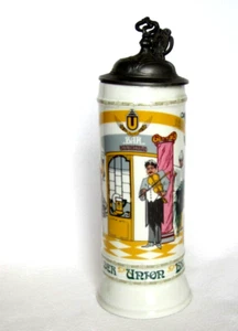 Dortmunder Union Brauerei Samler Bierkrug Porzellan - Bild 1 von 10