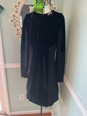 Carmen Marc Valvo 12 платье черный бархат праздник вечеринки коктейльное оболочка молнии новый с Ярлыками - Изображение 1 из 4