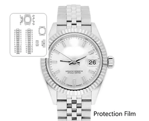 Rolex Datejust Jubilee (NICHT die Uhr) 28mm Klarfolie VOLL Schutz 1x Einheit - Bild 1 von 3