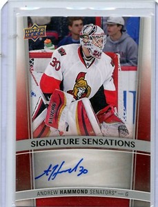 2015-16 Upper Deck Signature Sensations #SS-AH Andrew Hammond H