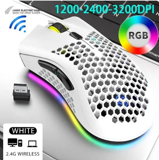 BM600 Rechargeable Gaming Mouse USB 2.4G Wireless - Image 1 of 4