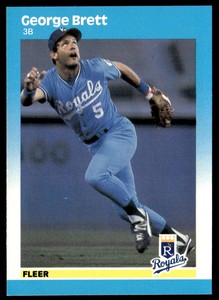 1987 Fleer #366 George Brett   Baseball Kansas City Royals