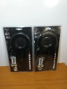 GODSPEED BLACK UNIVERSAL CNC ALUMINUM FRONT+REAR US/JDM TOW TOWING HOOK Adapter - Picture 1 of 9