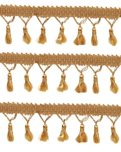 Fringe Tassels - Antique Gold 45mm. Price is for 1 metre. - Picture 1 of 1