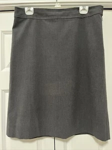 Old Navy Gray Skirt Womens 12 Gray Side Zip 24” Long 34” Waist Midi Long GUC - Picture 1 of 6