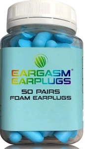 Eargasm 50 Pares En Bote Espuma Tapones Auditivos Protección - Picture 1 of 8