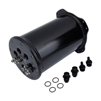 New Fuel Surge Tank 2.8L For Single or 2.6L For Dual 39-40mm Pumps 8AN Ports - Image 1 of 4