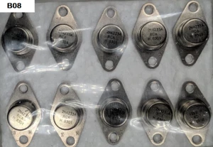 2N4233A RCA Power Transistor 10 Pack 80V 3A NPN BinB08 - Bild 1 von 1