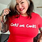 CATS ARE C*NTS tee joke T SHIRT t-shirt mens ladies unisex funny comedy animals