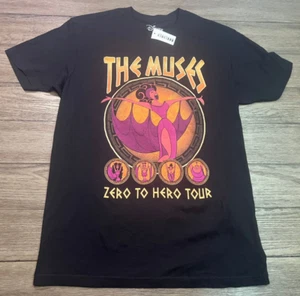 Disney The Muses Zero to Hero Tour Black SS T Shirt Size Medium M Hercules - Picture 1 of 5