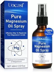 Pure Magnesium Oil Spray, Topical Magnesium Spray Glass Bottle, Organic Magnesiu - Picture 1 of 12