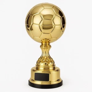 Maxima Gold Football Trophy – 335mm | Pack of 1, 3, 5, or 10 - Picture 1 of 5