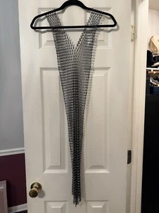 black rhinestone stretchy swim cover up - Picture 1 of 3
