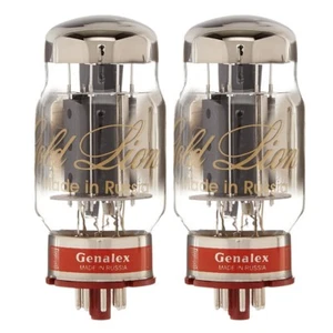 Brand New Matched Pair (2) Genalex Gold Lion Reissue KT88 / 6550 Vacuum Tubes - Picture 1 of 1