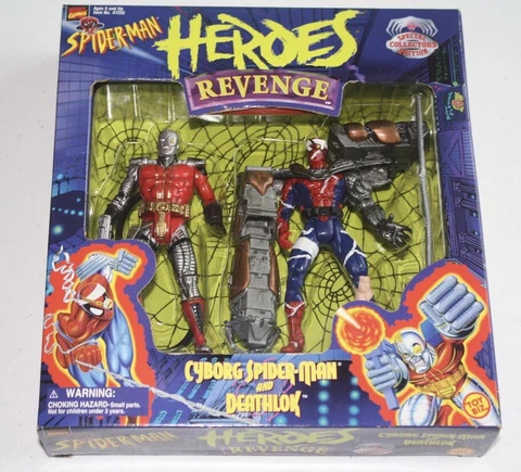 Toy Biz Heroes Revenge Deathlok Cyborg Spider-Man Figure Pack Cover