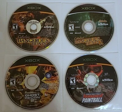 Game Lot Bundle Cabelas Dangerous Hunts 1+2, Ghost Recon 2. Original Xbox. Works - Image 1 of 4