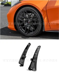 For 23-Up Corvette C8 Z06 | Extended Carbon Fiber Front Mud Guards Splash Guards - Foto 1 di 24