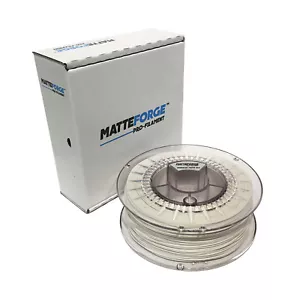 MATTEFORGE : Advanced Matte PLA 3D Printer Filament - 1.75mm WHITE (1KG) - Picture 1 of 1