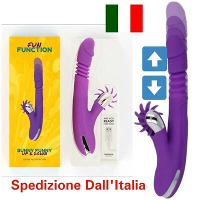 VIBRATORE RABBIT CON MOVIMENTO a spinta stimolazione clitoridea rabbit G-spot - Bild 1 von 4
