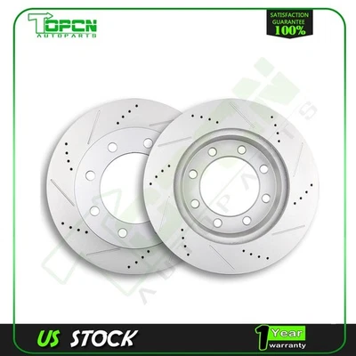 FOR 2005-2012 Ford F-350 Super Duty Front Brake Discs Rotors 4WD6.2L 6.7L - Imagem 1 de 4