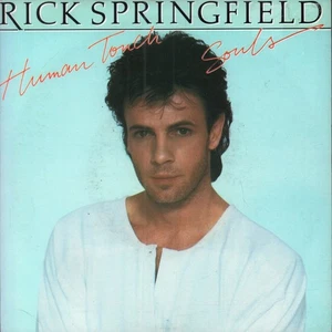 Rick Springfield Human Touch 7" vinyl UK Rca 1983 paper label design in pic - Picture 1 of 3
