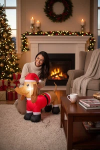 Home Accents 3.5 FT LED Dachshund in Santa Suit Christmas AirBlown Inflatable - Picture 1 of 9