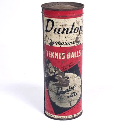 Vintage 1940's SEALED Can Dunlop Tennis Balls Vinnie Richards Unopened Tin - Image 1 of 4