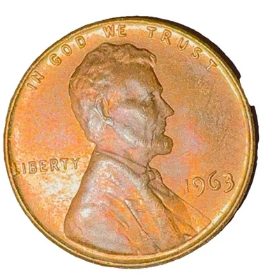 1963 1C RD Lincoln Cent - Image 1 of 4