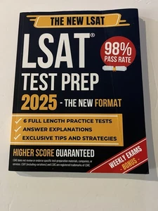 LSAT Test Prep 2025 Buch Das NEUE LSAT 6 VOLLE LÄNGE PRAXISTEST NEU - Bild 1 von 3