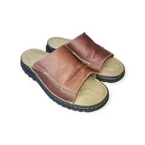 Tom MsAnn Open Toe Mens Leather Sandals Sz 12 M - Picture 1 of 8