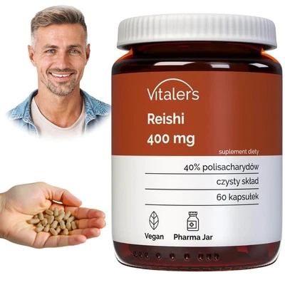 Vitaler's Reishi 400mg Unterstützt Nervensystem Stressabbau und Immunität 60Kaps - Bild 1 von 4