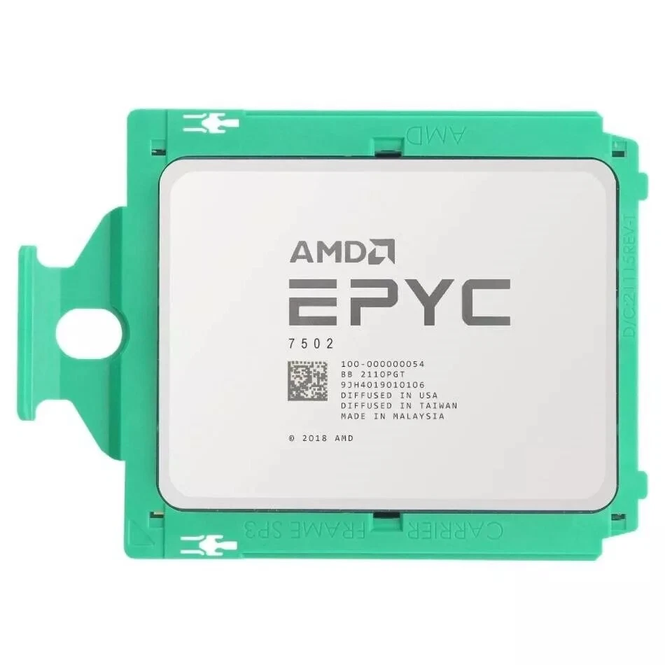 AMD EPYC 7502 32 core 2,5 GHz processore CPU SP3 180 W server sbloccato FedEx - Immagine 1 di 1