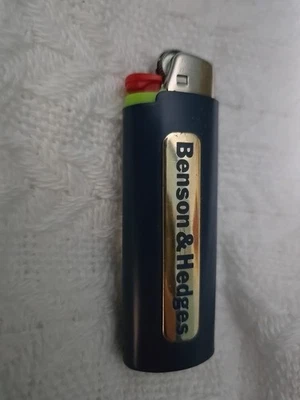 Vtg Lighter Case BENSON&HEDGES Cigarette Advertising Matte Cover Holder for Bic - Image 1 of 4