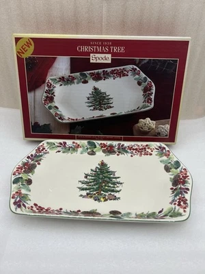Spode Christmas Tree 2023 Annual Dessert Tray Ceramic 12in By Portmeirion NEW - Image 1 of 4