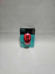 Logitech M325s Wireless Optical Mouse Red Portable Precise NEW SEALED - Picture 1 of 2