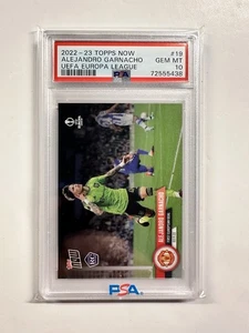 2022-23 Topps Now Alejandro Garnacho Europa League PSA 10 Manchester United - Picture 1 of 2