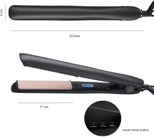 Hair Straighteners for Women,3cm Ceramic Plate 100℃ to 230℃ Inside Temp Button L - Picture 1 of 7